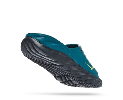 Hoka Mens Ora Recovery Slide Sandal- Blue Coral/Butterfly