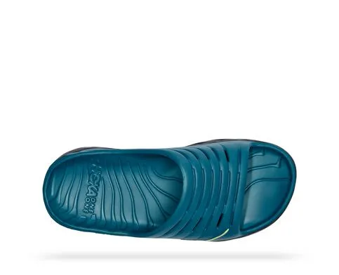 Hoka Mens Ora Recovery Slide Sandal- Blue Coral/Butterfly