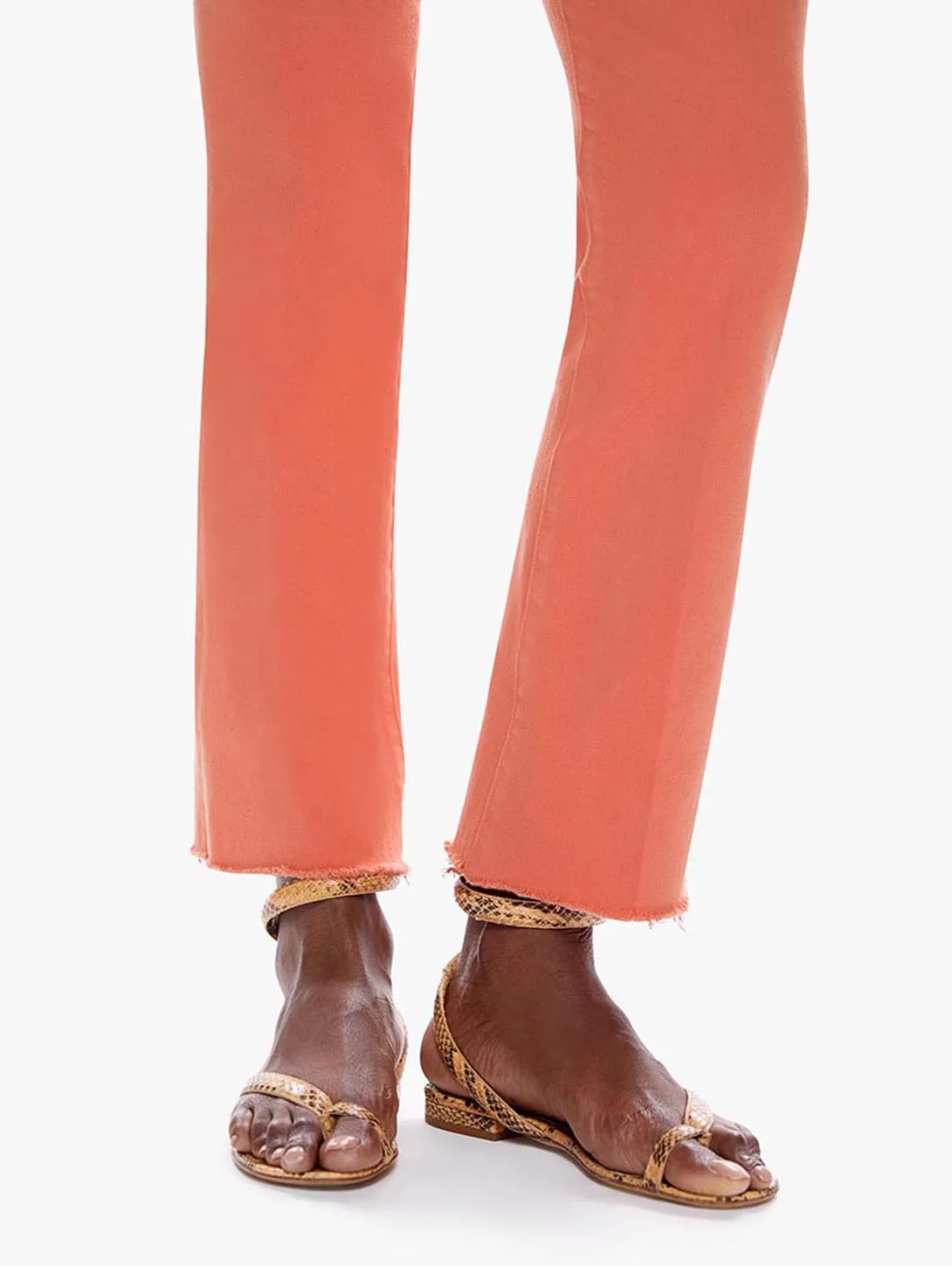 Hustler Ankle Fray Bootcut Jean - Persimmon