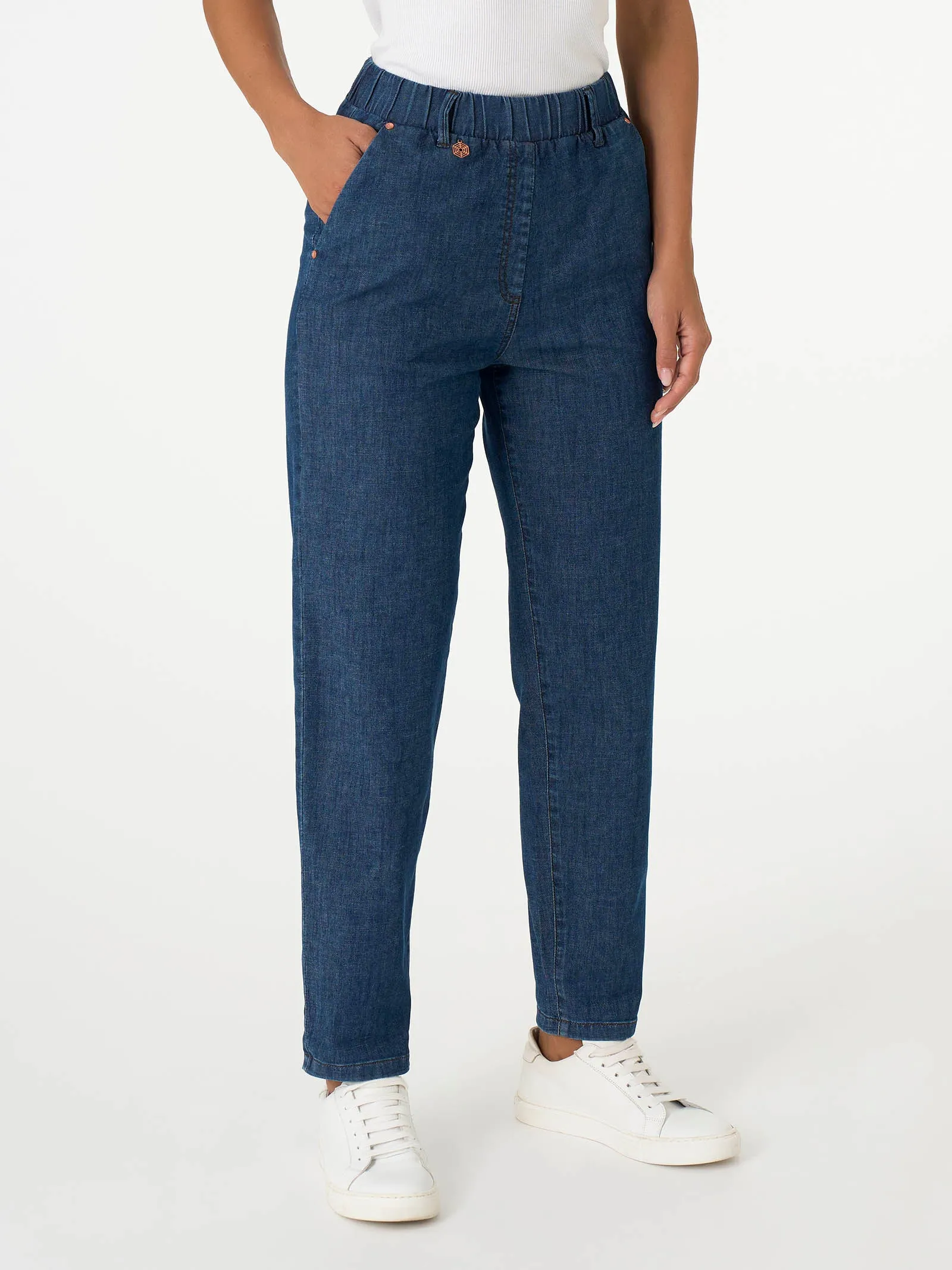 Jeans Carrot in Light Denim - Delave'