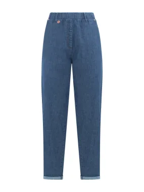 Jeans Carrot in Light Denim - Delave'