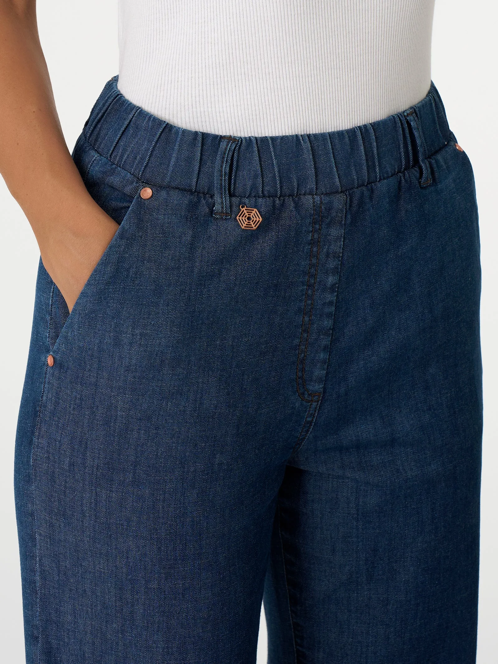 Jeans Carrot in Light Denim - Delave'