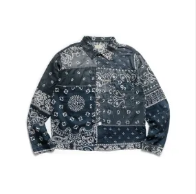 Kapital Gauze Bandana Patchwork 1st Jacket - Black