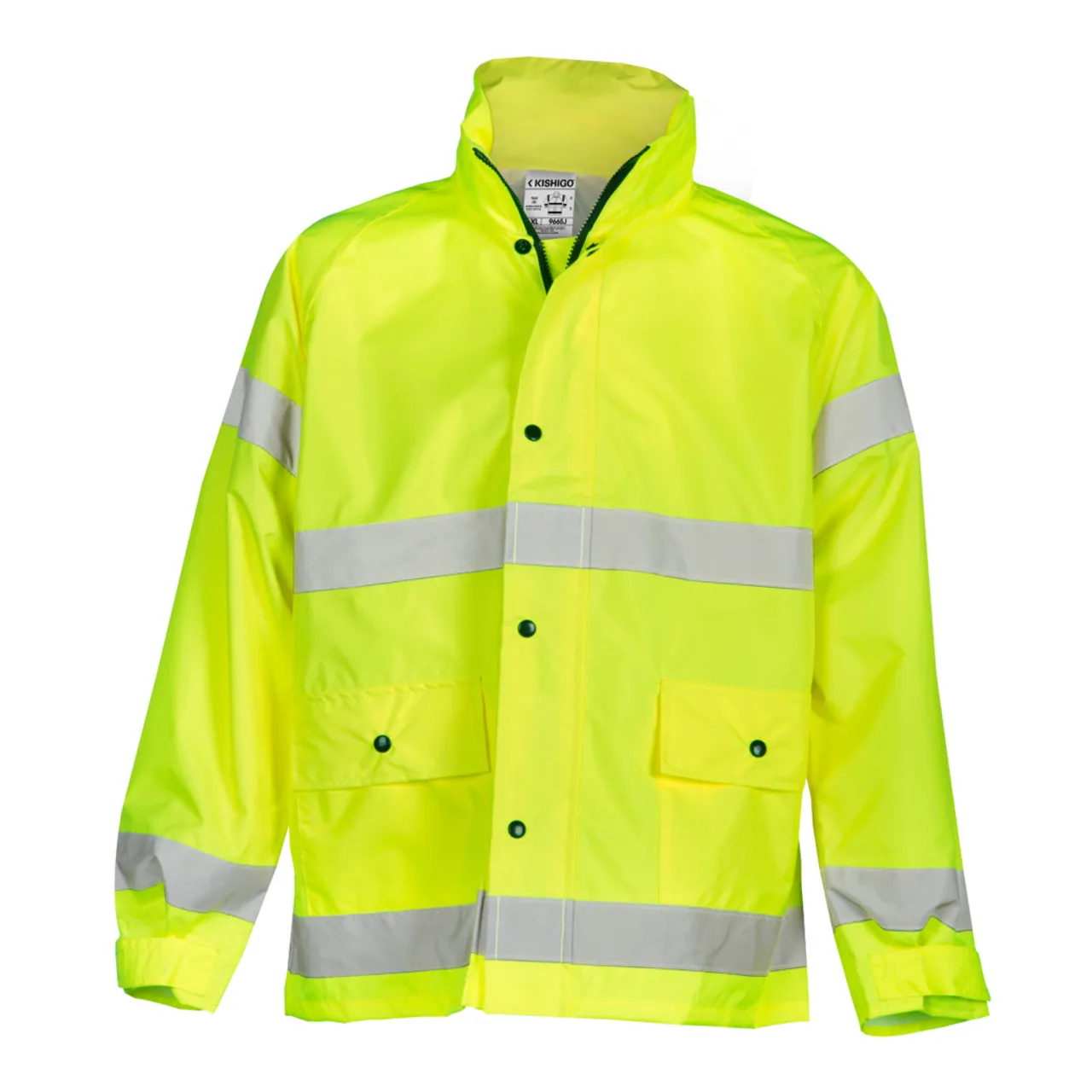 Kishigo Storm Stopper Rainwear Jacket Lime 9665J