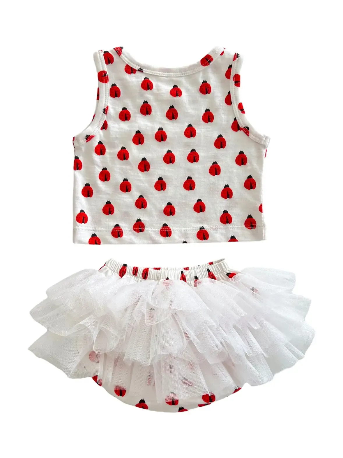 Ladybugs / Organic Tutu Bloomer Set