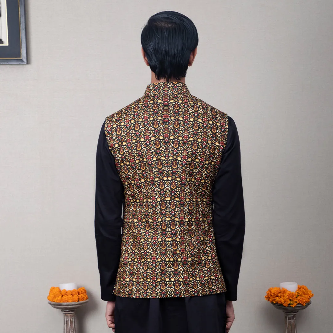 Lekh Printed Nehru Jacket