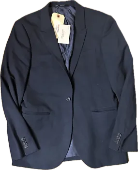 MAD MEN: Pete Campbell's 1960s style Single Button Navy Blue Sport Coat (M)