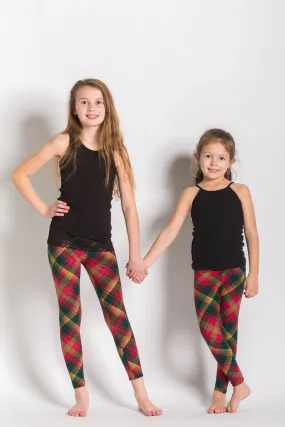 Maple Leaf Tartan Kids L/XL