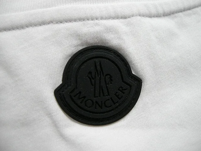 MONCLER  |Size S-XXL◆MONCLER Big logo short sleeve T-shirt White Men's