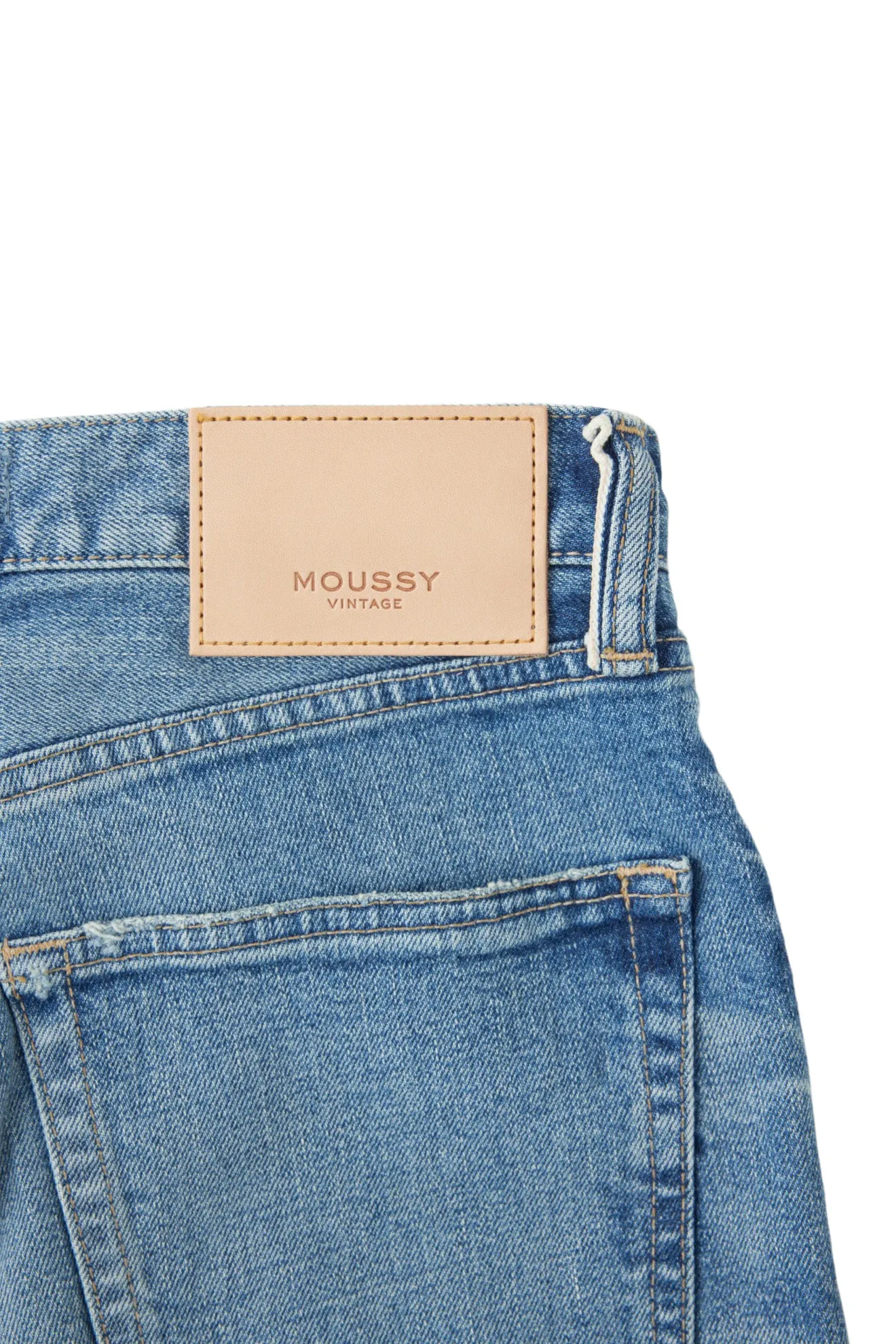 Moussy Denim Bradenton Straight Jeans in Blue