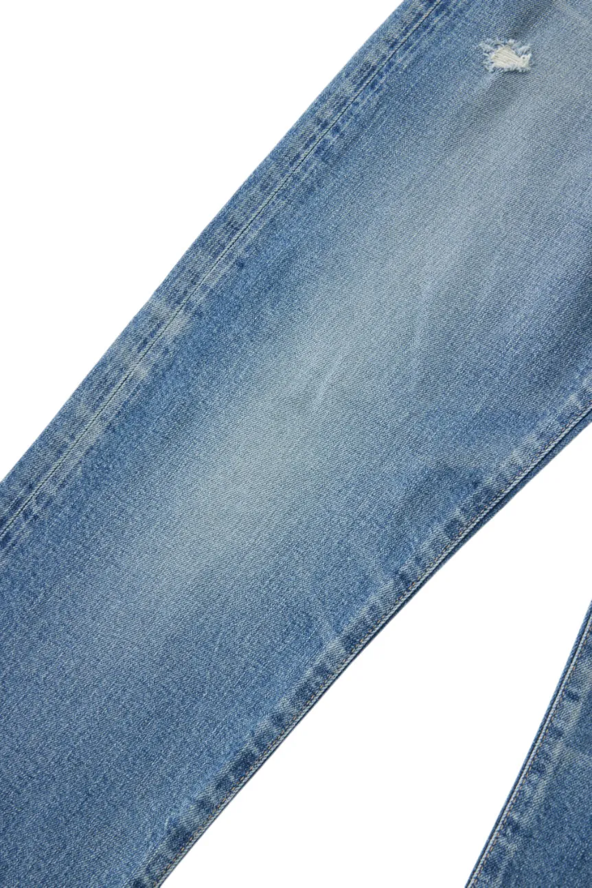 Moussy Denim Bradenton Straight Jeans in Blue