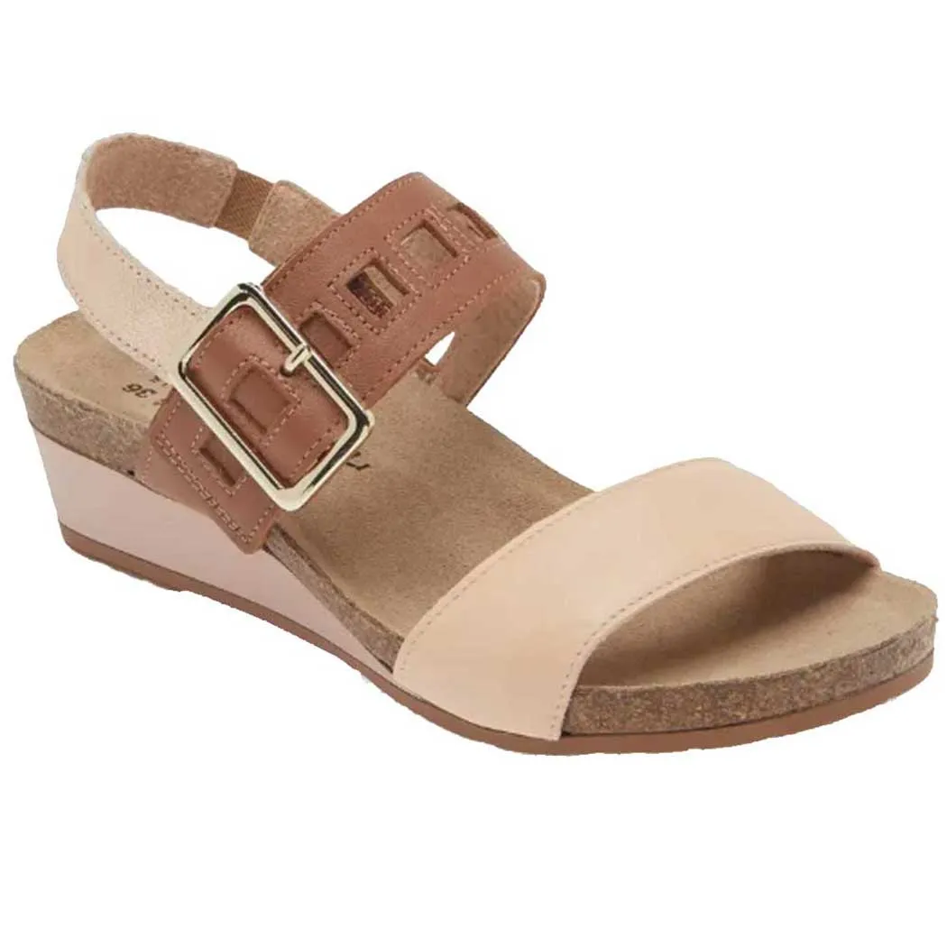 Naot Dynasty Wedge Sandal Pale Blush/ Caramel/ Soft Rose Gold (Women's)