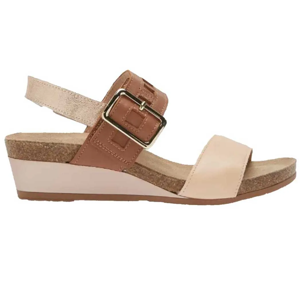 Naot Dynasty Wedge Sandal Pale Blush/ Caramel/ Soft Rose Gold (Women's)