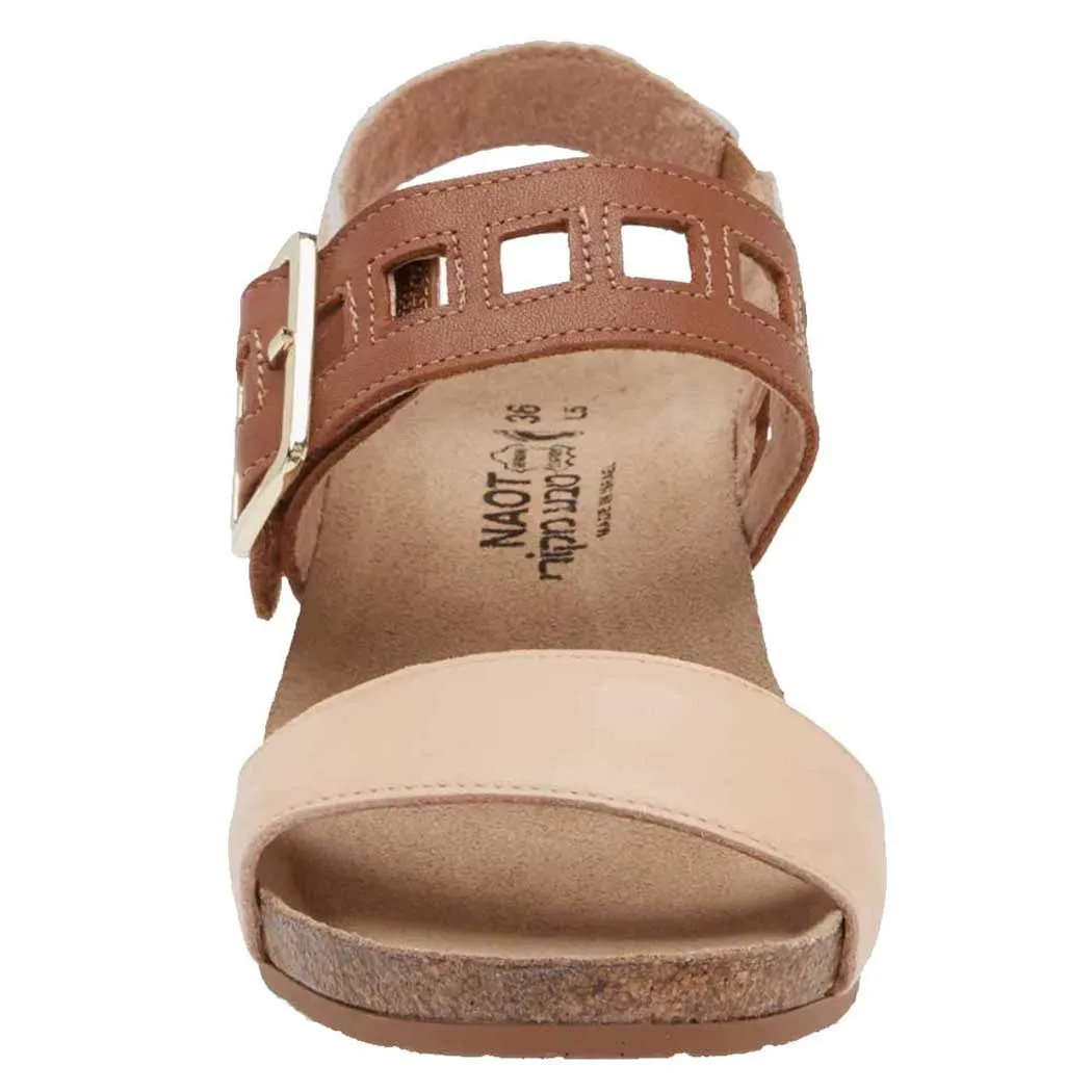 Naot Dynasty Wedge Sandal Pale Blush/ Caramel/ Soft Rose Gold (Women's)