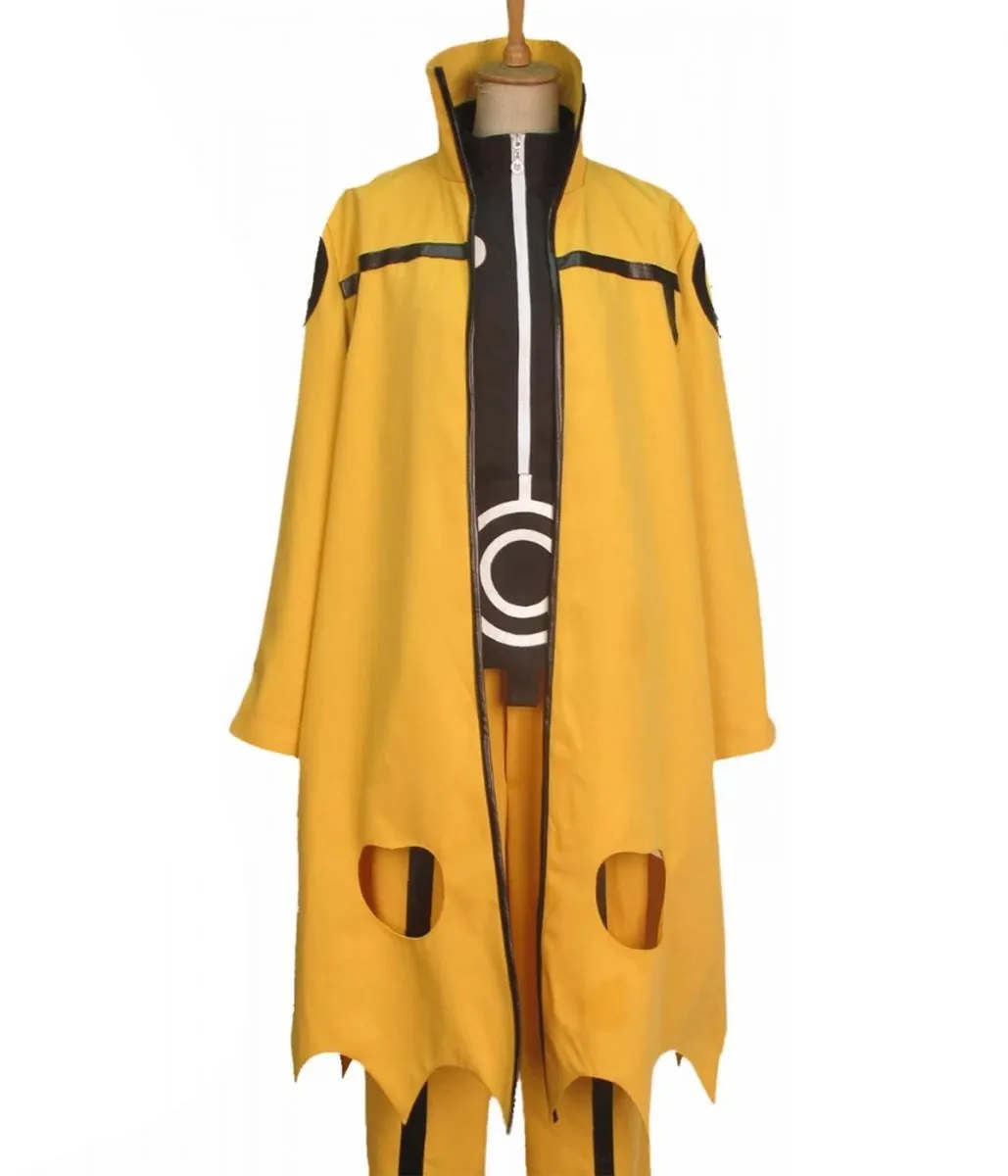 Naruto Uzumaki Naruto Shippuden Cotton Yellow Coat