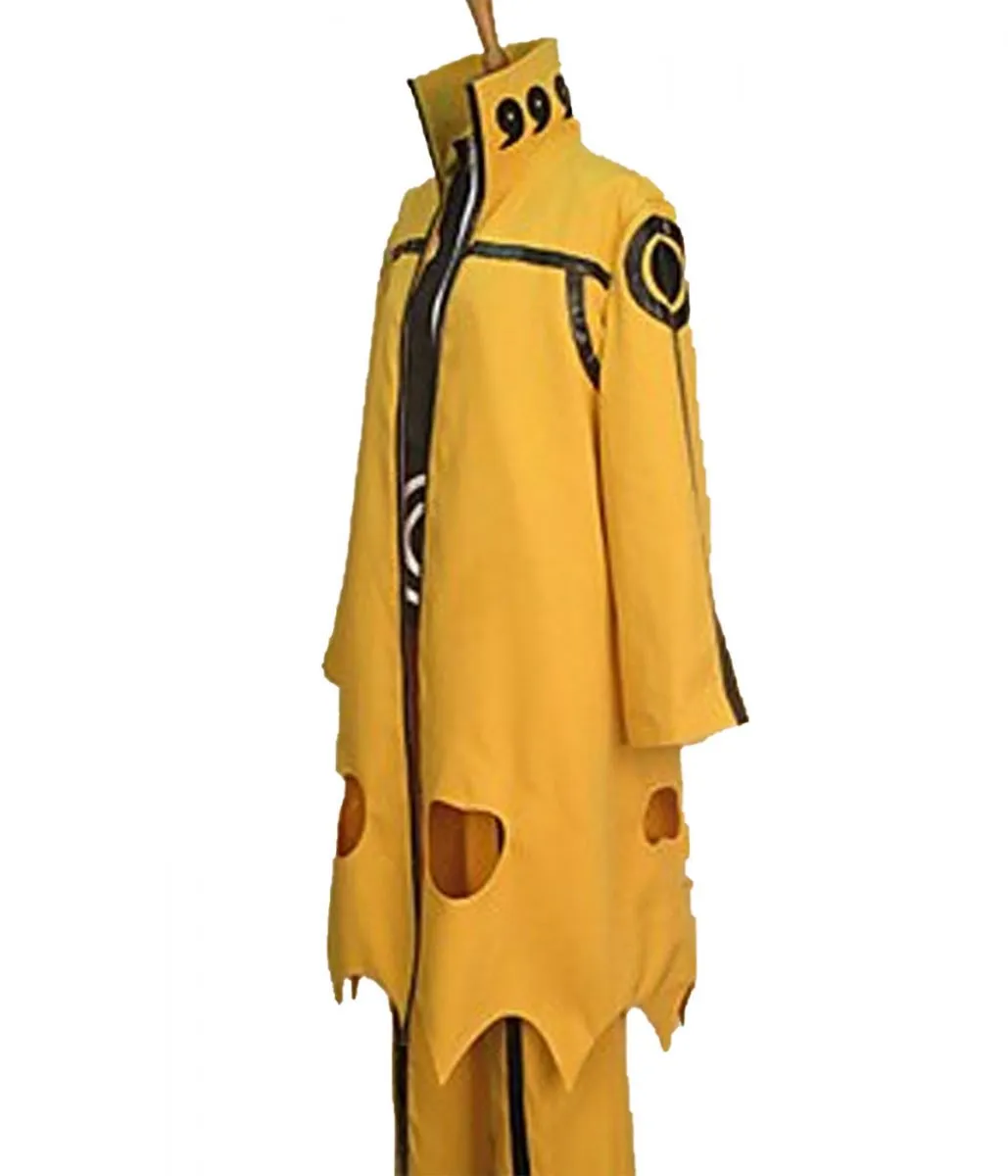 Naruto Uzumaki Naruto Shippuden Cotton Yellow Coat