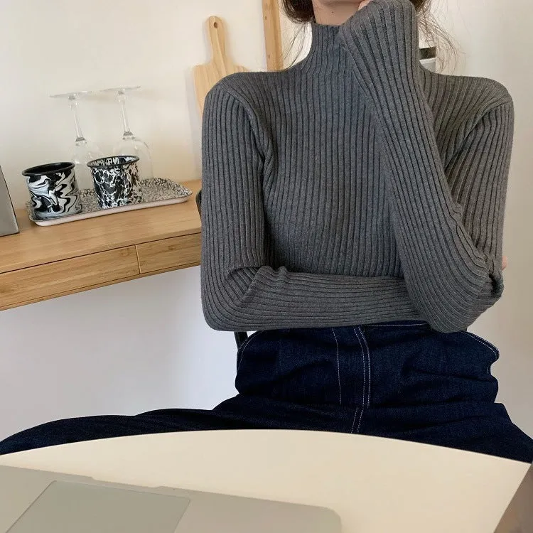 Neck Slim-fit Sweater