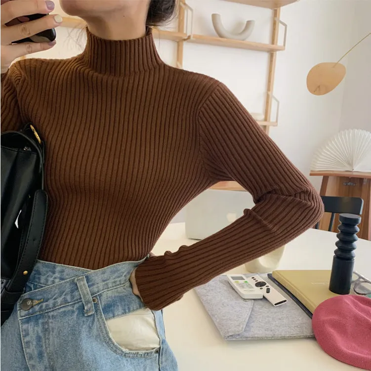 Neck Slim-fit Sweater