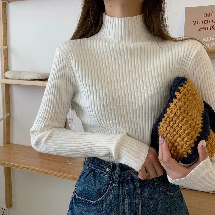 Neck Slim-fit Sweater