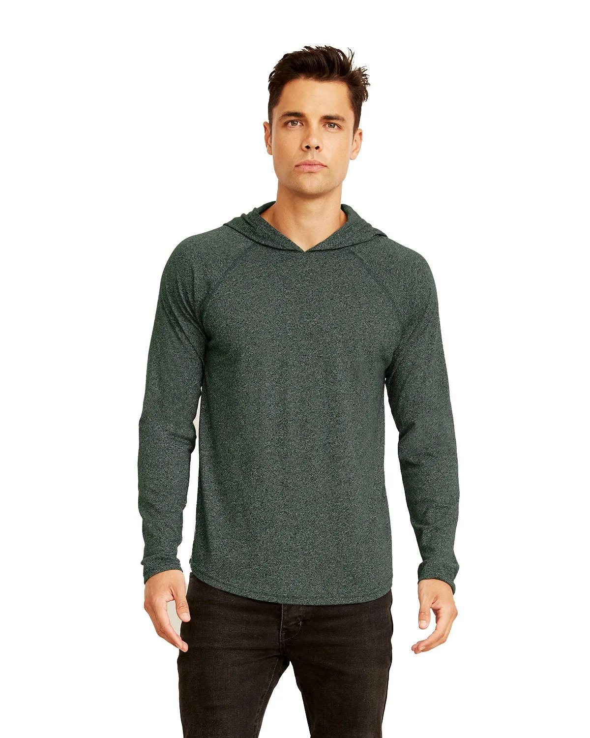 Next Level Unisex Mock Twist Raglan Hoody 2021 Forest Green