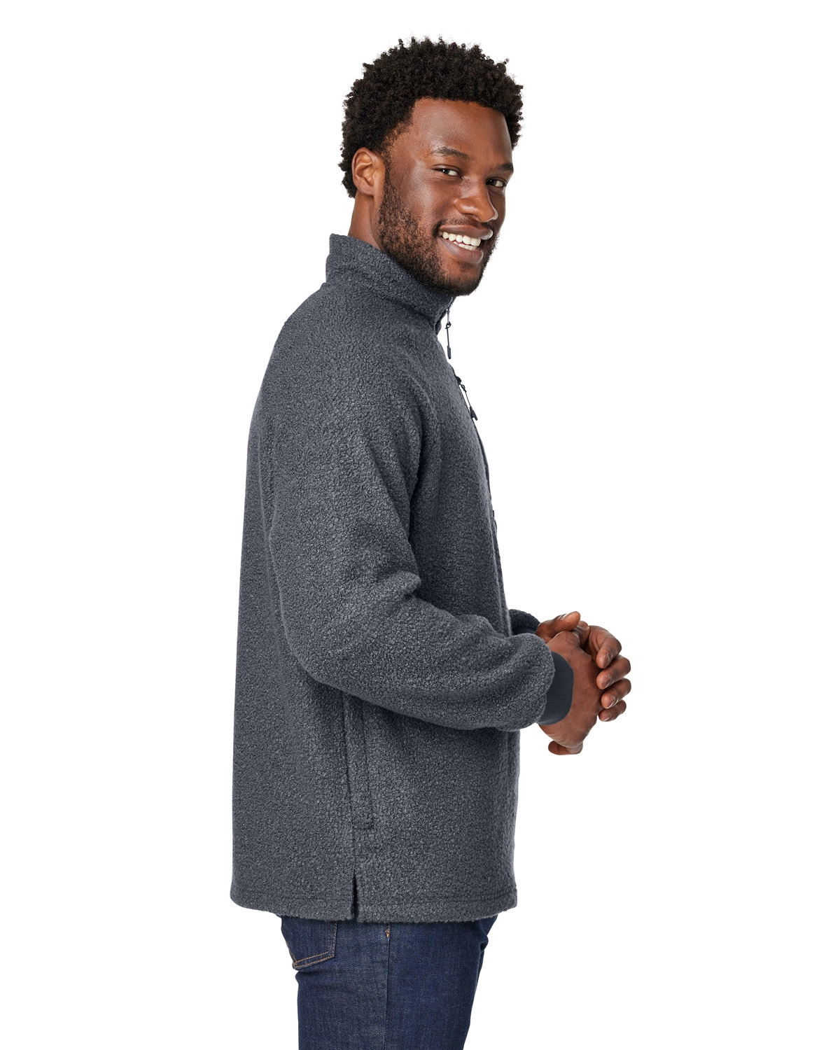 North End NE713 Men's Aura Sweater Fleece Quarter-Zip SKU: NE713