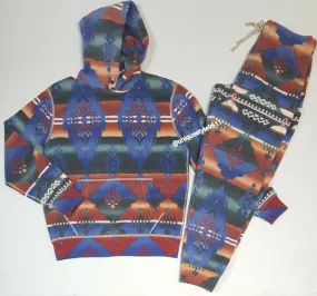 Nwt Polo Ralph Lauren Aztec Fleece Hoodie with Aztec Fleece Joggers