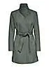 Only High Neck Belted Coat