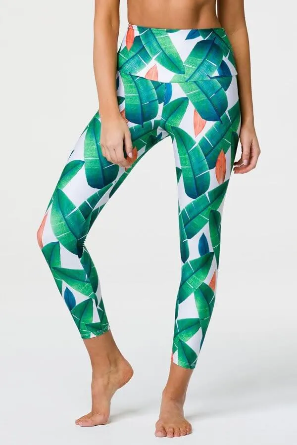 ONZIE // HIGH BASIC MIDI LEGGING - CABANA