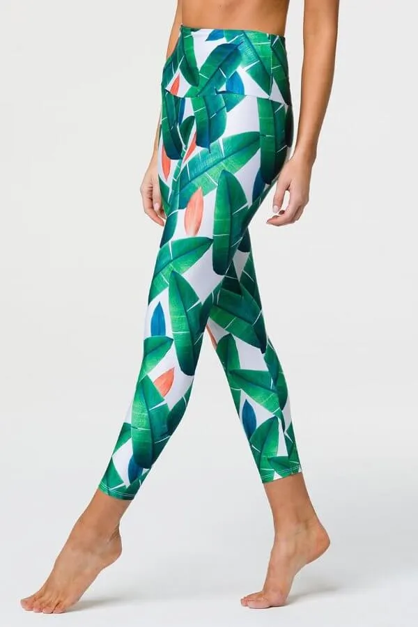 ONZIE // HIGH BASIC MIDI LEGGING - CABANA