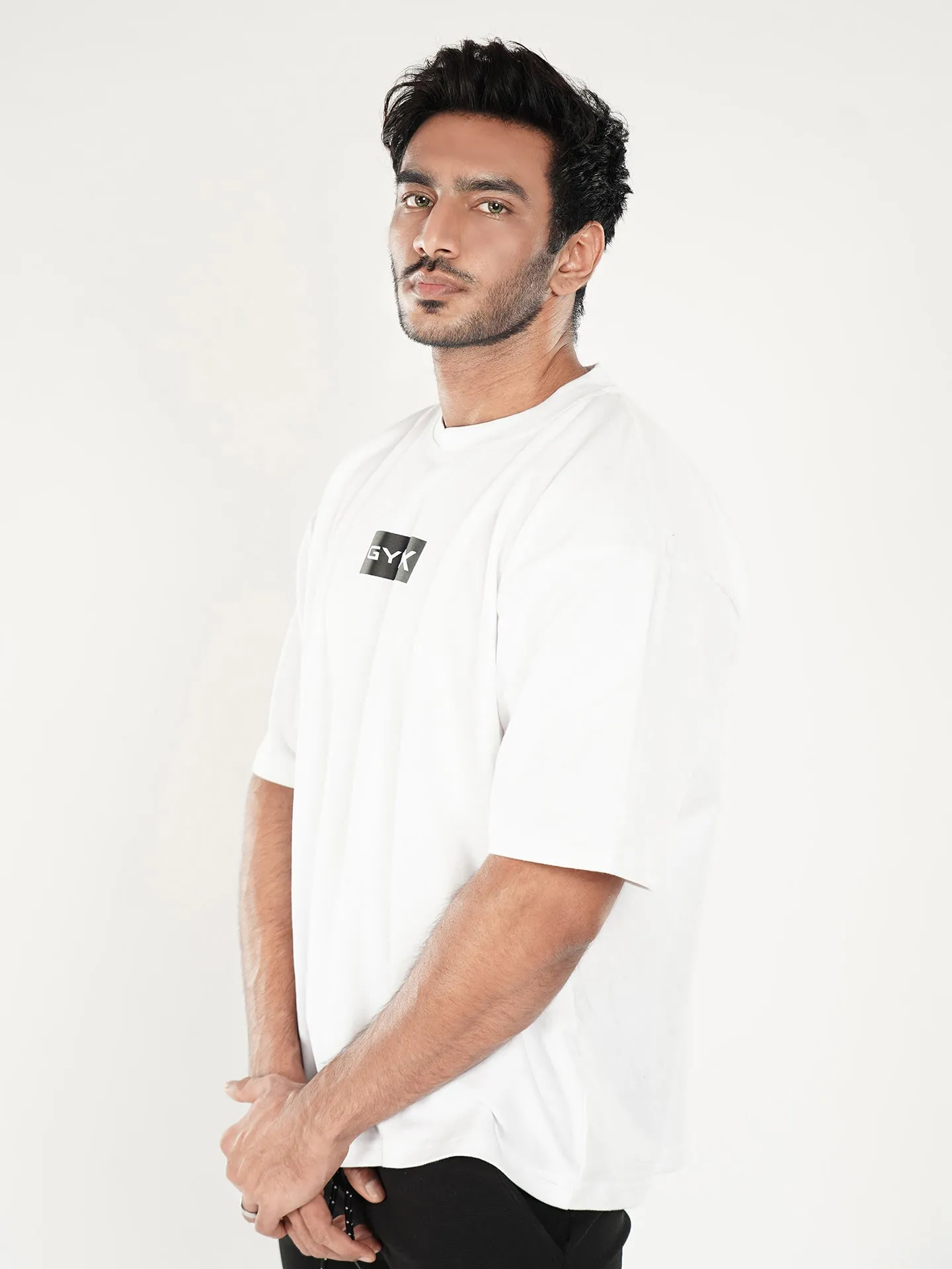 Oversized GymX Tee- Pristine White- Sale