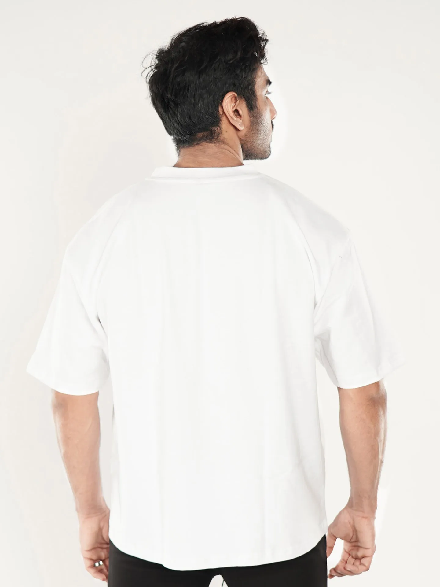 Oversized GymX Tee- Pristine White- Sale