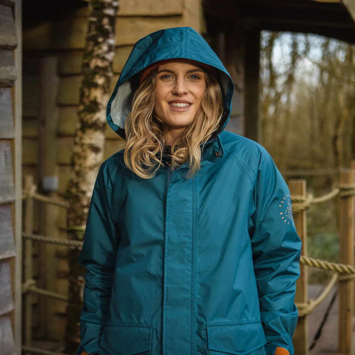 Pacific Recycled Waterproof Jacket - Blue Coral