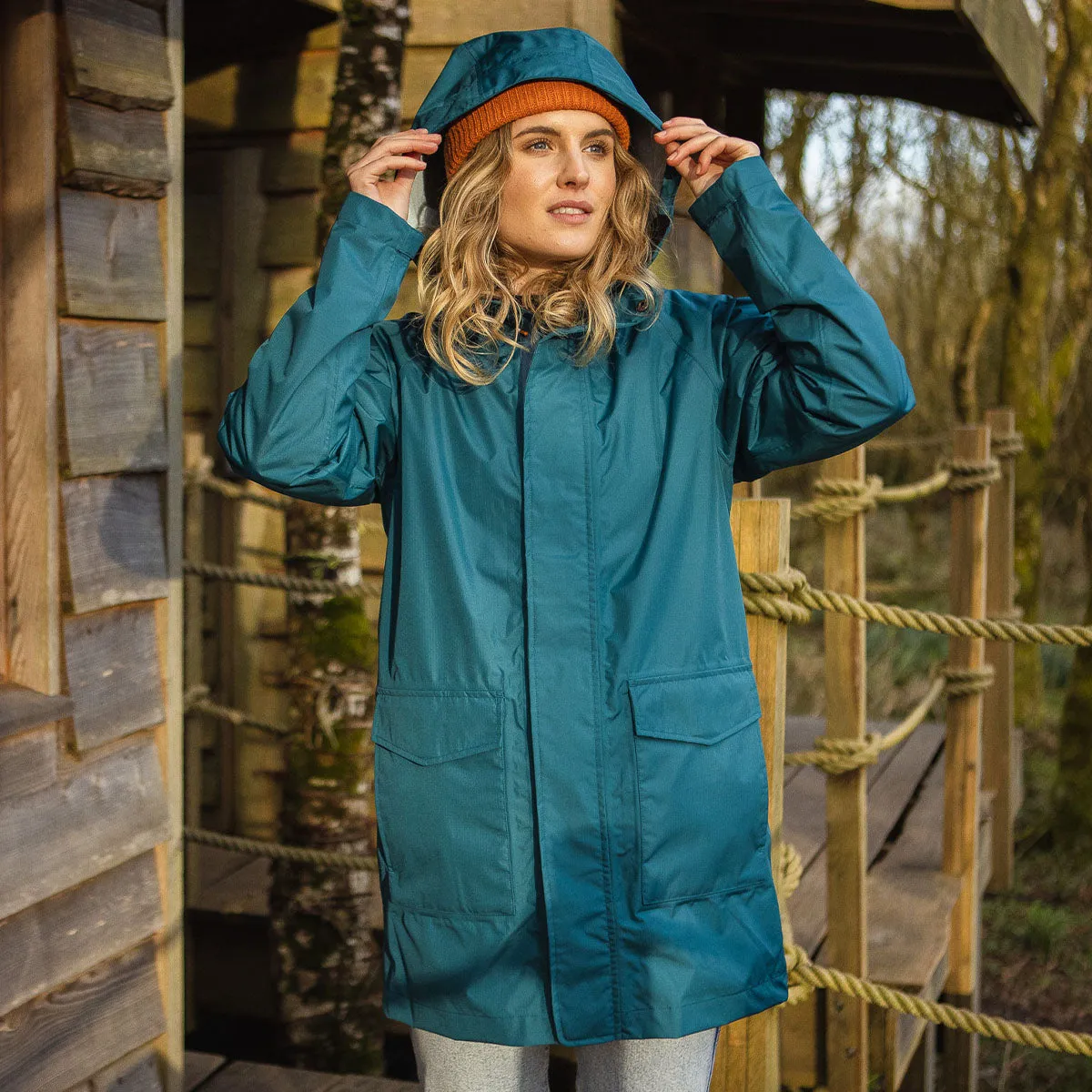 Pacific Recycled Waterproof Jacket - Blue Coral