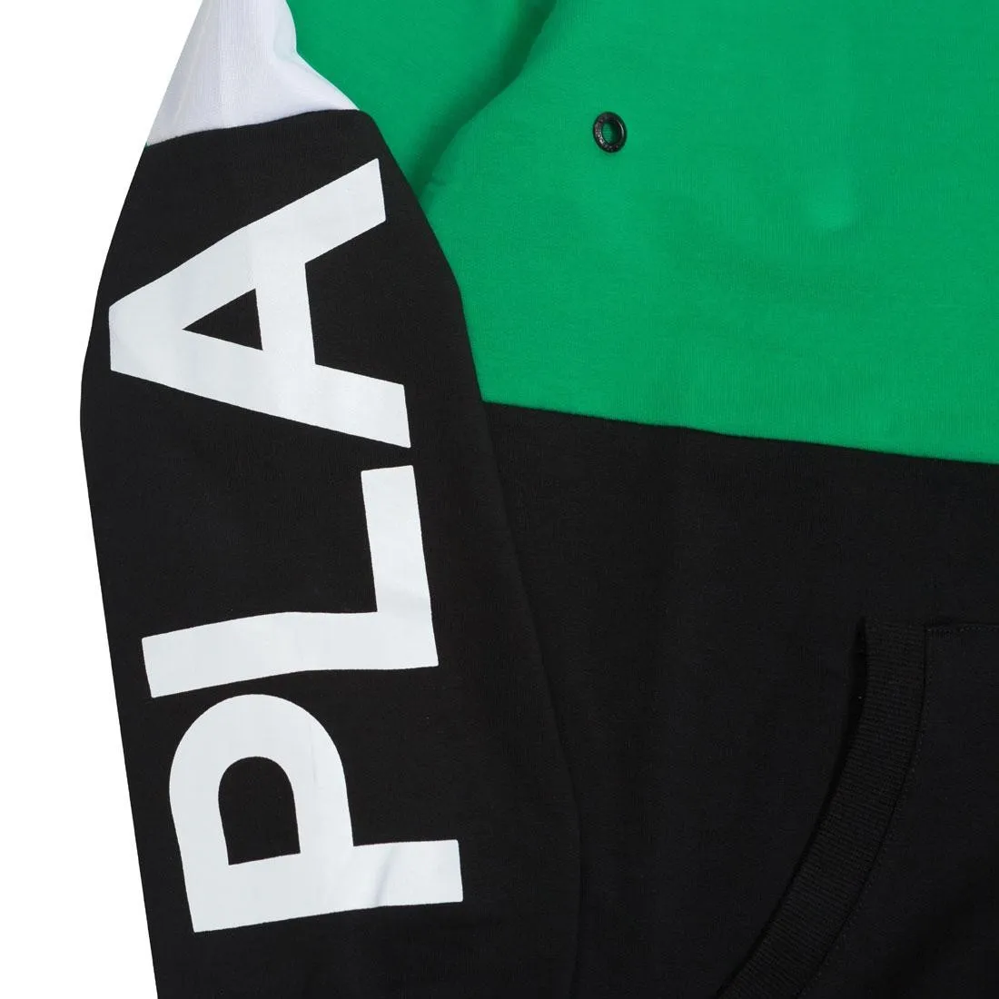 Paper Planes Men Collide Half Zip Hoody (green / black)