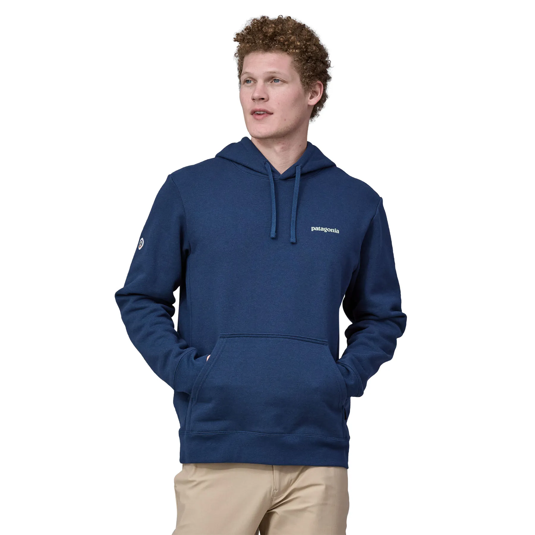 Patagonia Unisex Fitz Roy Icon Uprisal Hoody Lagom Blue | Buy Patagonia Unisex Fitz Roy Icon Uprisal Hoody Lagom Blue here | Out