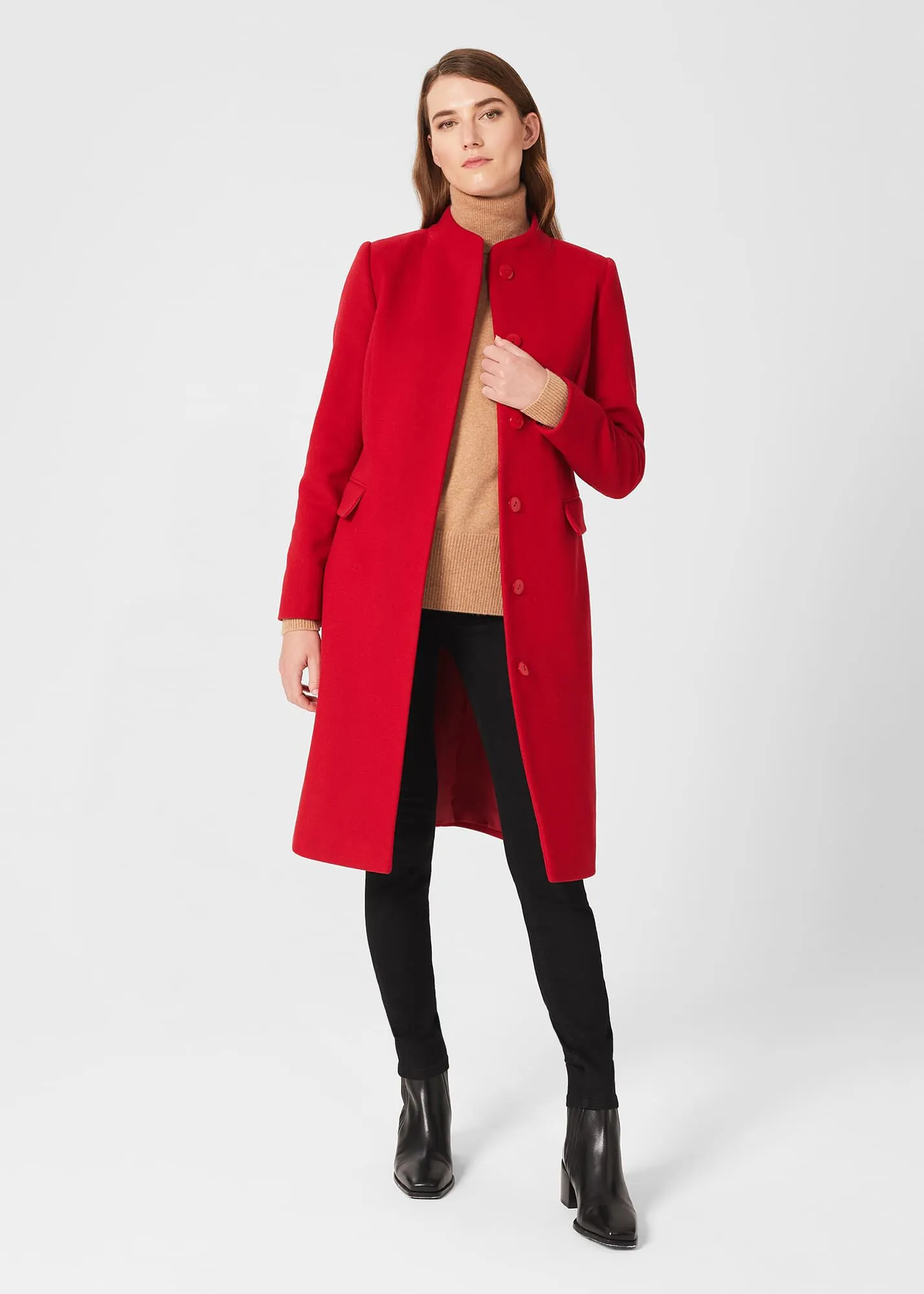 Petite Rhiannon Wool Blend Coat 