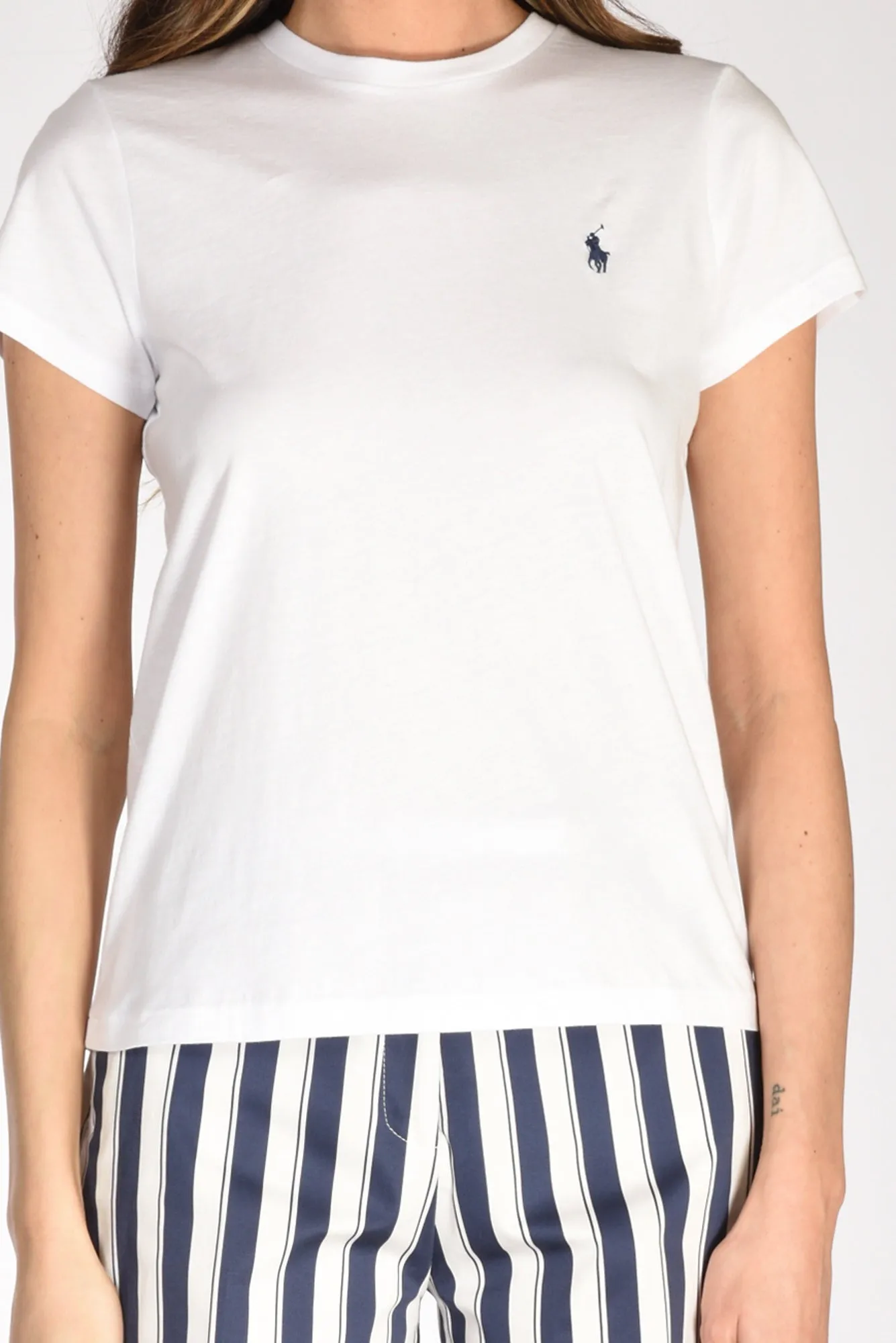 Polo Ralph Lauren Tshirt Girocollo Bianco Donna