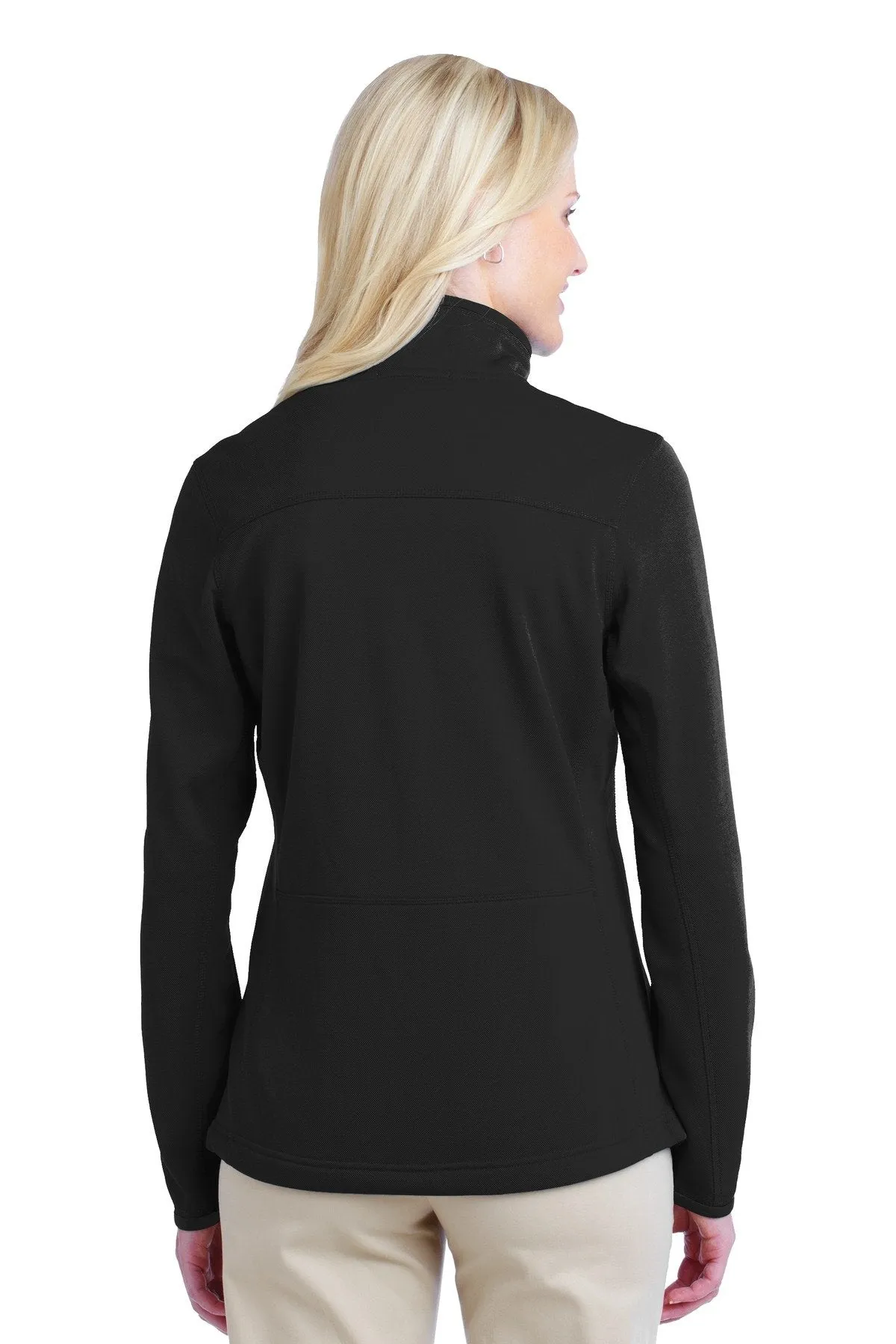 Port Authority Ladies Pique Fleece Jacket L222 Black