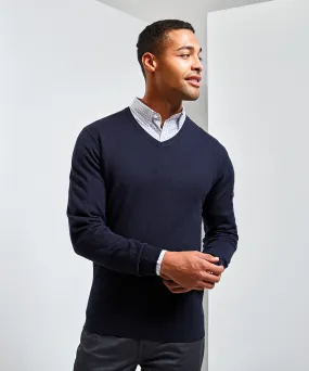 Premier 'Essential' acrylic v-neck sweater