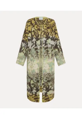 "bloom mist" jacquard coat