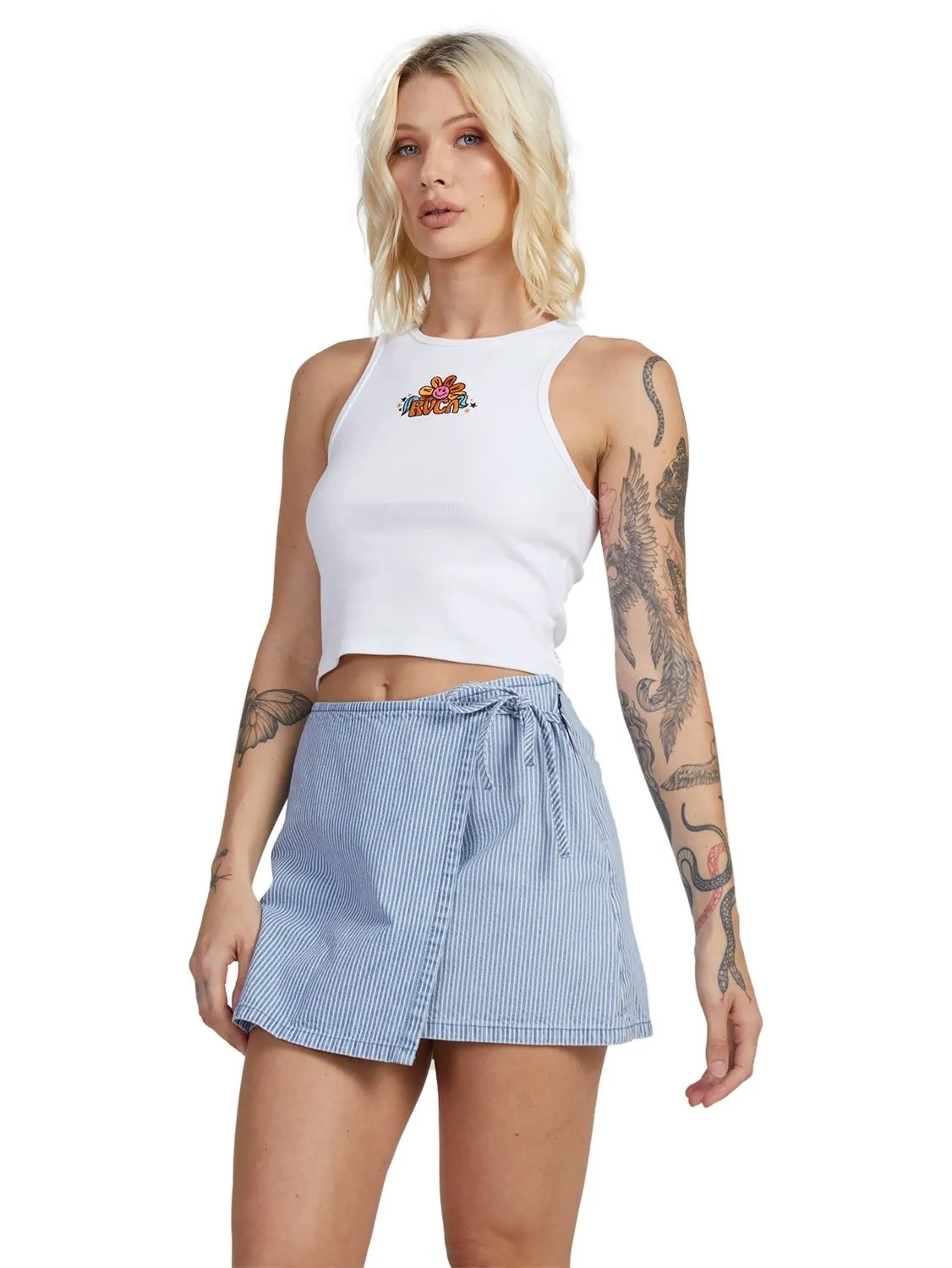 RVCA Ladies Wrapped Mini Skirt