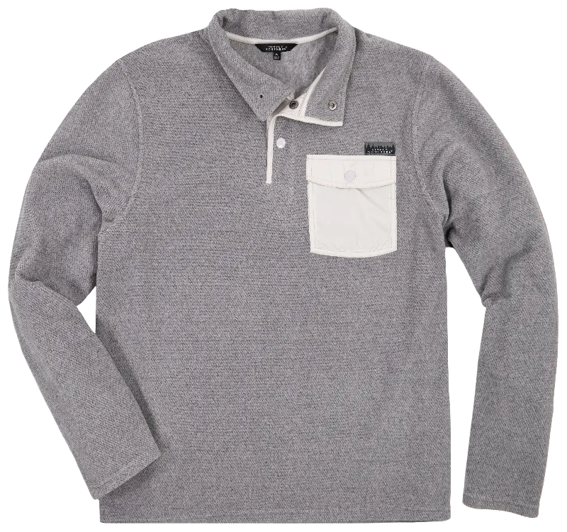 SALE Simply Southern Grey Snap Pullover Sweater Unisex Jacket