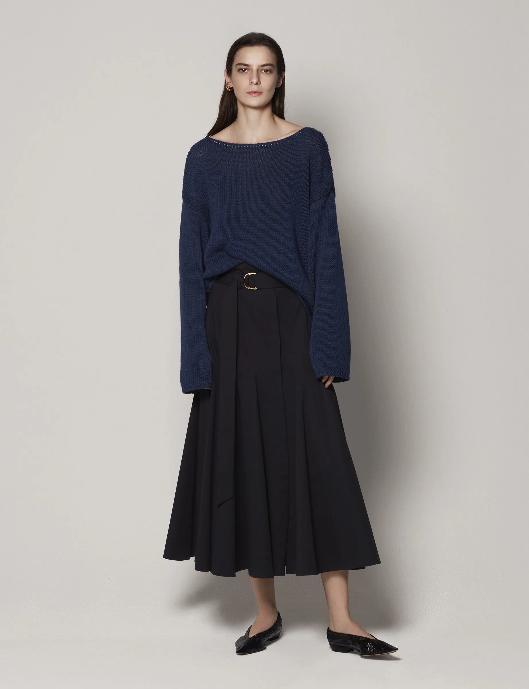 Seamed Flare Skirt