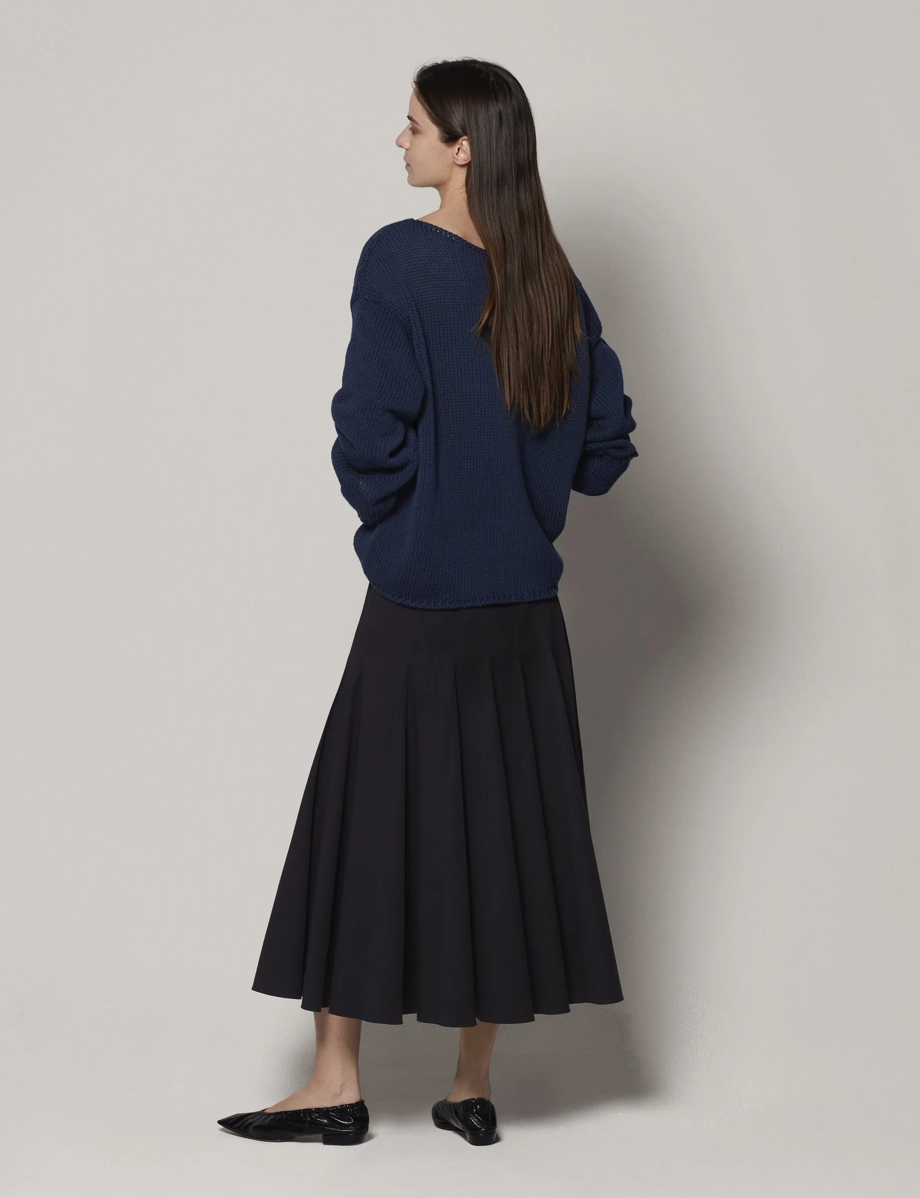 Seamed Flare Skirt