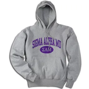 Sigma Alpha Mu Hoodie, Printed Vertical Arc Design - G185 - CAD