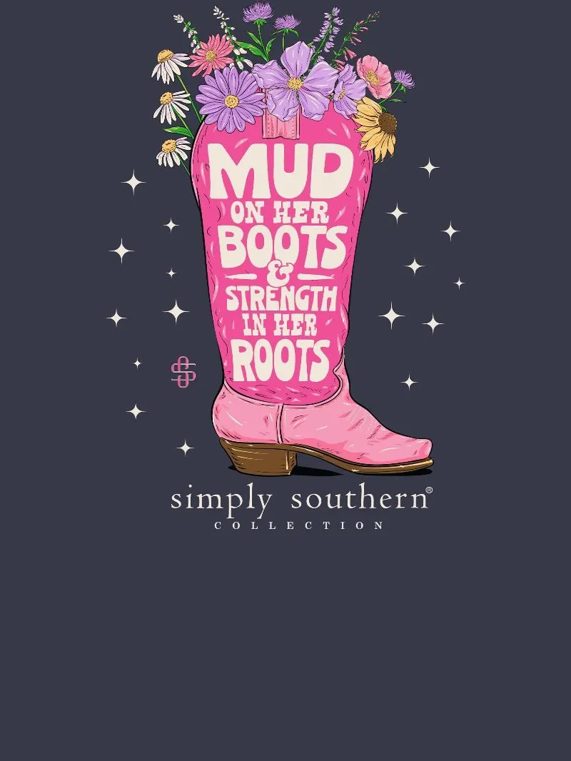 Simply Southern Mud On Her Boots Long Sleeve T-Shirt