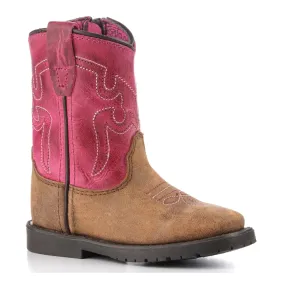 Smoky Mountain Toddler's Autry Western Boot - Brown/Pink 3920T