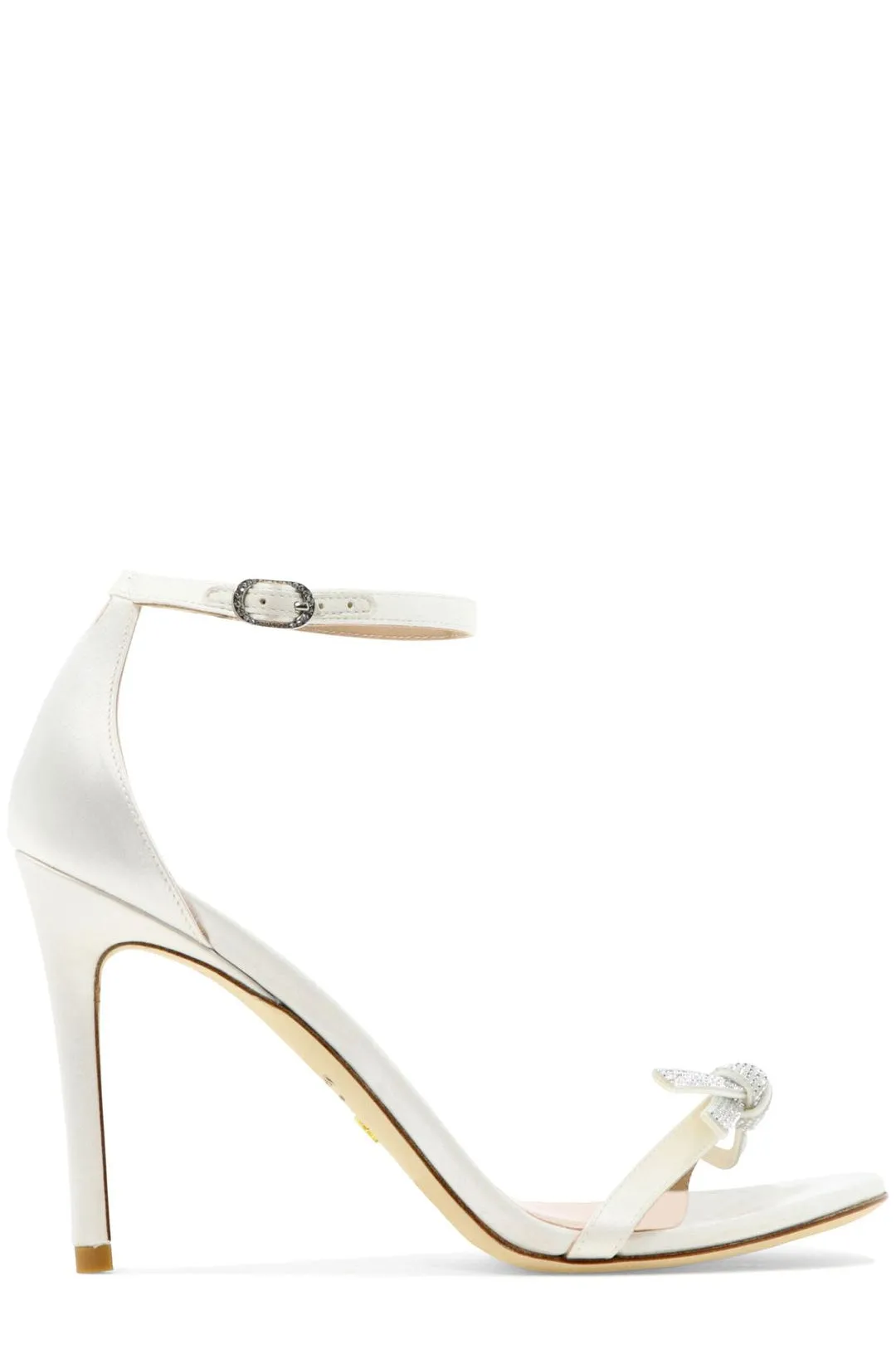 Stuart Weitzman Nudist Bow Heeled Sandals