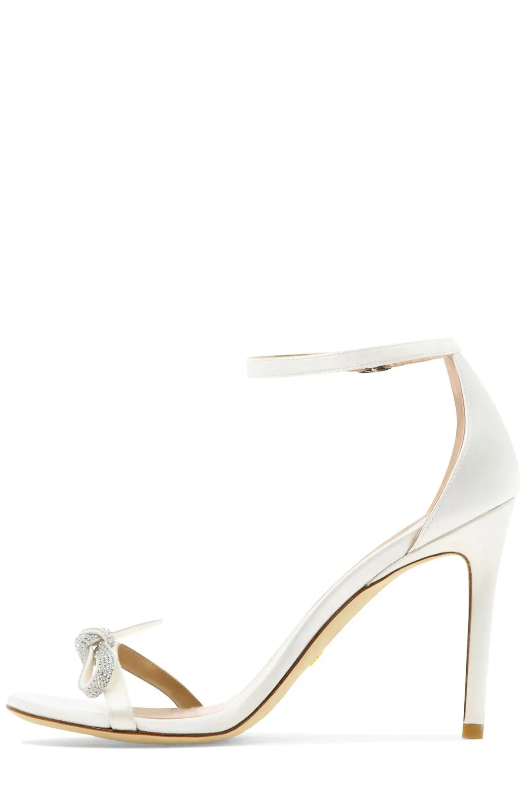 Stuart Weitzman Nudist Bow Heeled Sandals