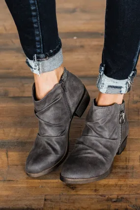 Sugar Trust Me Booties- Charcoal